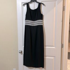 Maggy London Black Sleeveless Maxi‎ Dress Formal Career Cocktail Evening